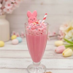 Pink Bunny Milkshake soy wax candle
